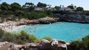 Beach nearby, sun-loungers