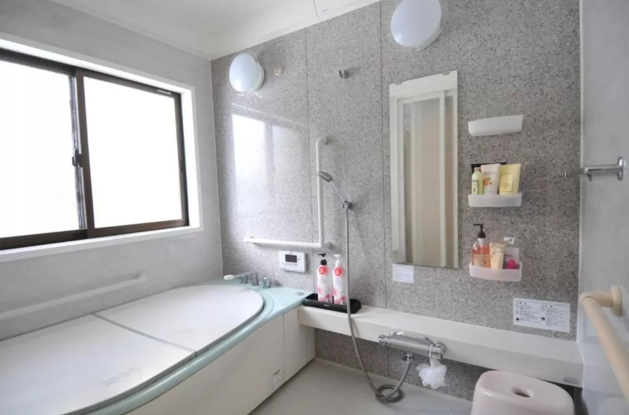 Free toiletries, hair dryer, slippers, towels