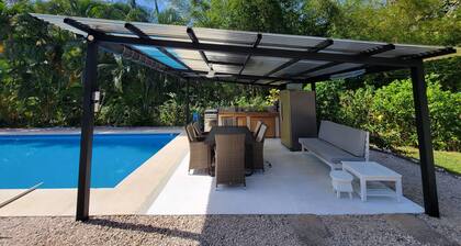 Spacious 3 Casita package on private acreage, pool and jungle oasis