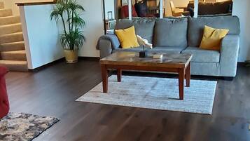 Smart TV y chimenea