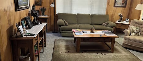 TV, fireplace, DVD player