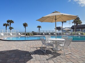 A heated pool