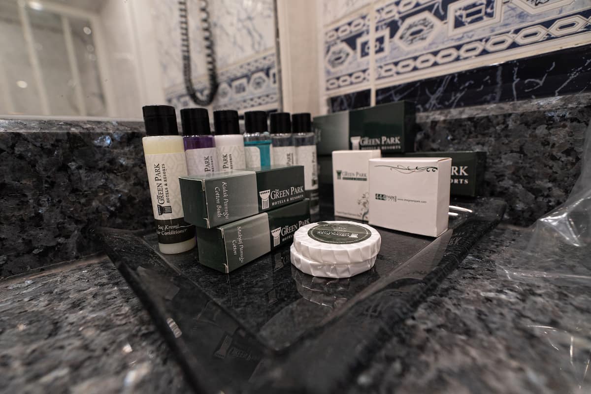 bathtub, free toiletries, hair dryer, bathrobes