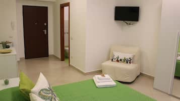 1 bedroom, travel crib, free WiFi, bed sheets