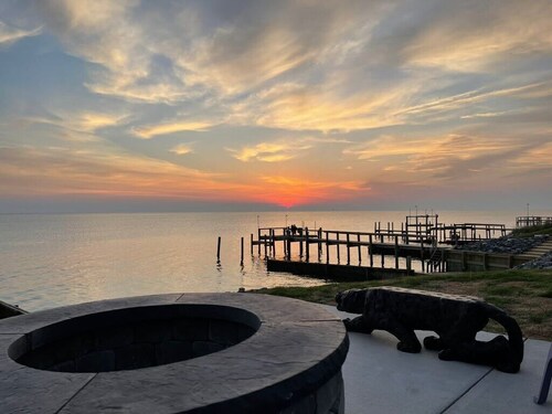 Sunrise and Sunset at the Bay