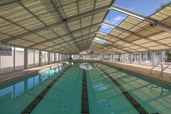 Indoor pool at Las Palmas. Access pass included