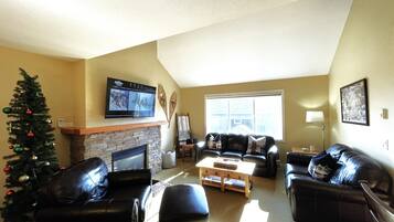 TV connectée, cheminée