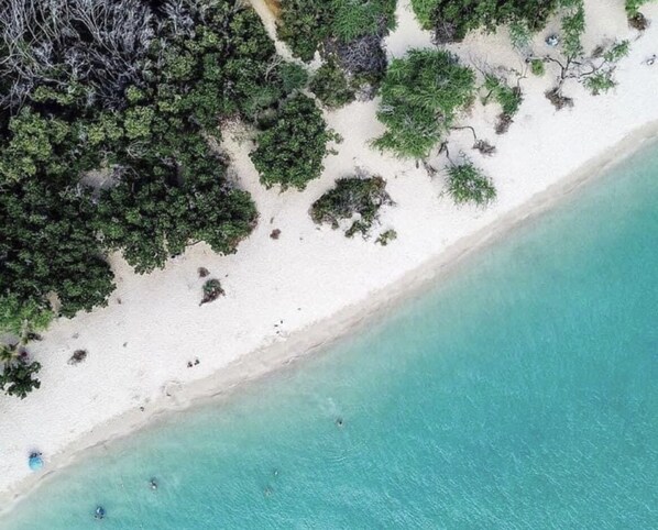 Beach nearby, sun loungers, beach towels
