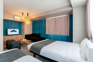 华丽双床房, 无烟房 | 免费 WiFi、床单