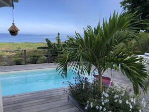 Outdoor pool - Villa Kazami with pool and sea view (Vieux-Habitants)