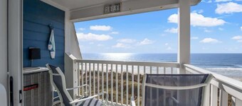 Warm Oceanfront 2BR,King Pool,P4