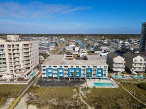 Exterior - Warm Oceanfront 2BR,King Pool,P4 (North Myrtle Beach)