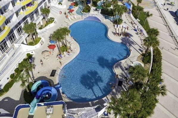 Indoor pool, outdoor pool