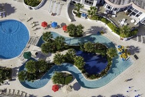 Indoor pool, outdoor pool