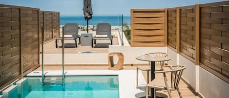Suite junior, alberca privada | 1 habitación, ropa de cama de alta calidad, wifi gratis y ropa de cama