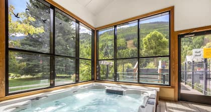 Lodge Life | Short Walk to River + Grocery | Hot Tub, private deck
