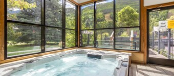 Lodge Life | Short Walk to River + Grocery | Hot Tub, private deck