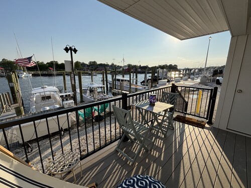 Lewes canalfront condo! Amazing views!  Walk to beach or town!