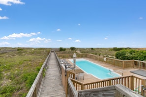 A heated pool