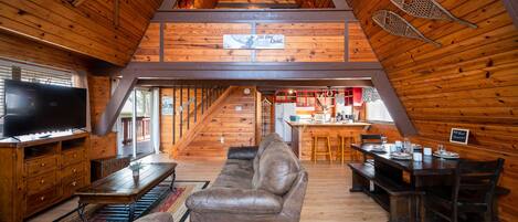 TV connectée, cheminée