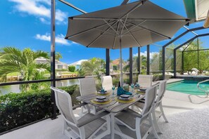 House, Multiple Beds (Waterfront home on key lot with pool ) | Pool | A heated pool