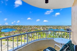 Condo, 1 King Bed with Sofa bed (Beachfront condo with pool, gym and t) | Balcony