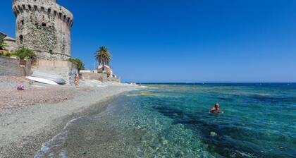 Appartement T3, Ă  10 min de bastia, terrasse vue mer, 50m de la plage