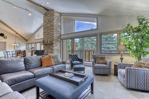 Smart TV, fireplace, computer monitors