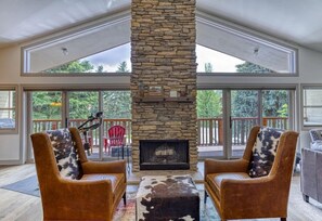 Smart TV, caminetto, monitor per computer