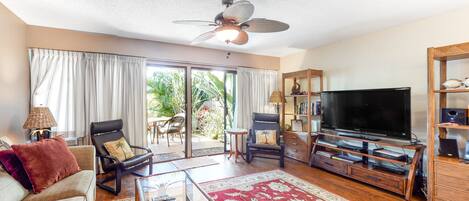 Una televisión, un reproductor de DVD