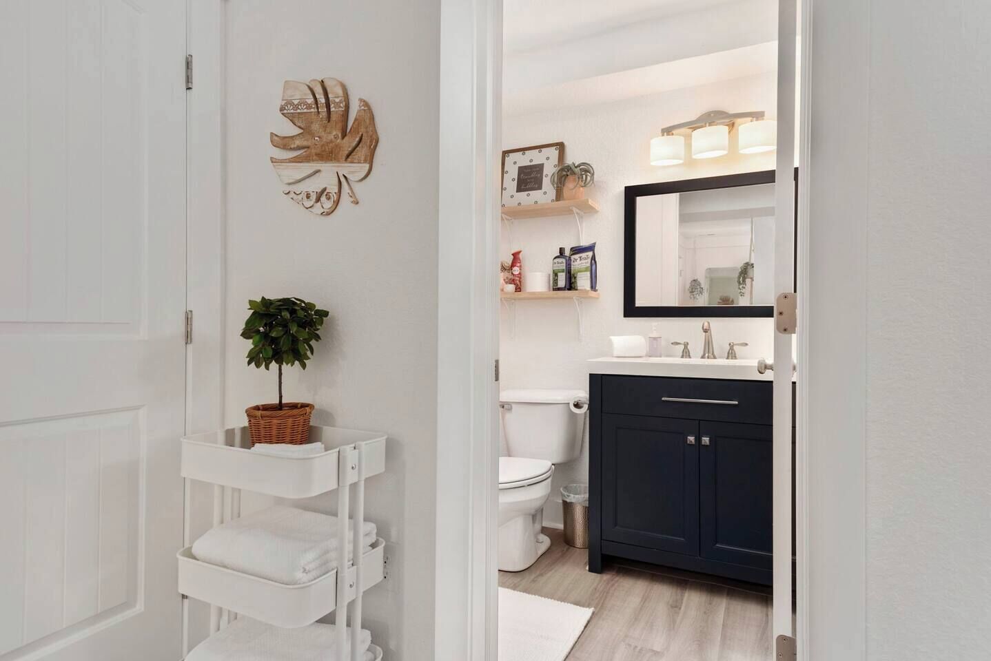 Bathtub, hair dryer