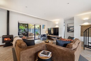 TV, fireplace, Netflix, streaming services