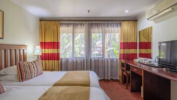 In-room safe, desk, laptop workspace, free cots/infant beds