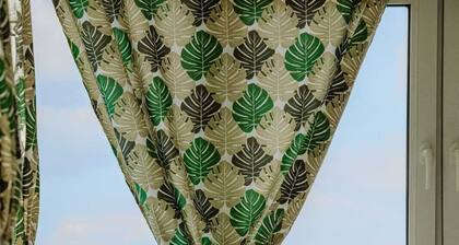 the apartment has a special view towards the city