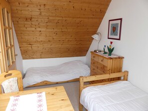 1 soveværelse, weekendseng, sengetøj