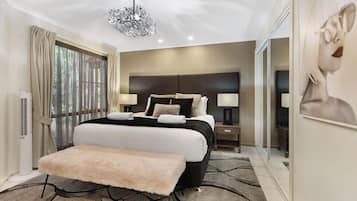 1 kamar tidur, setrika/meja setrika, Wi-Fi, dan seprai linen