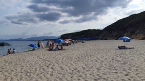 En la playa 