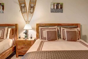 2 bedrooms, iron/ironing board, WiFi, bed sheets