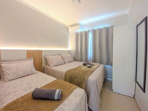 2 quartos, ferros/tábuas de passar roupa, Wi-Fi de cortesia