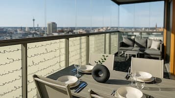 City Apartment, City View, Tower | Terrace/patio