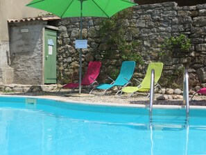 屋外プール、温水プール