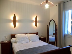 2 habitaciones, cuna de viaje, wifi gratis y ropa de cama 