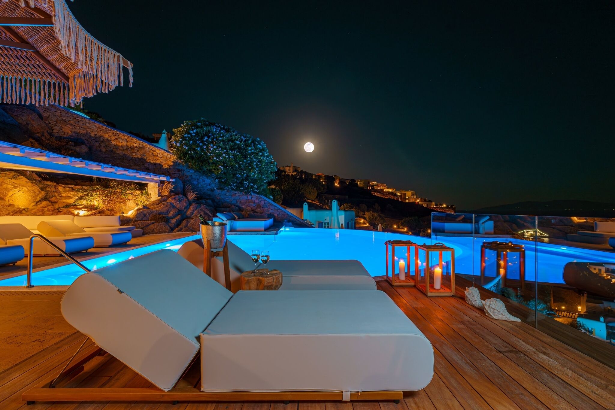 Infinity-pool, opvarmet pool