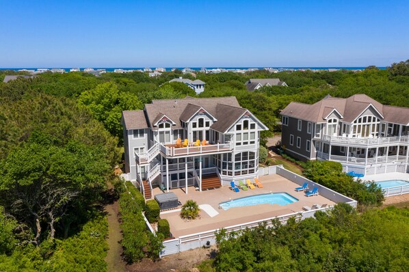 Exterior - 7th Heaven: Private Pool, Spa, Game Room (Corolla)