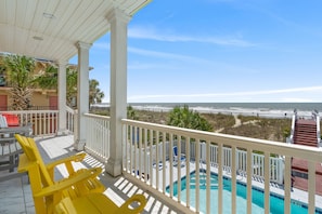 Outdoor pool - Avista Point A - 7 Bedroom Ocean Front Duplex w/shared POOL (North Myrtle Beach)