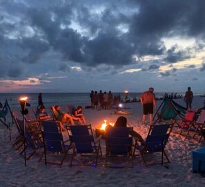 On the beach