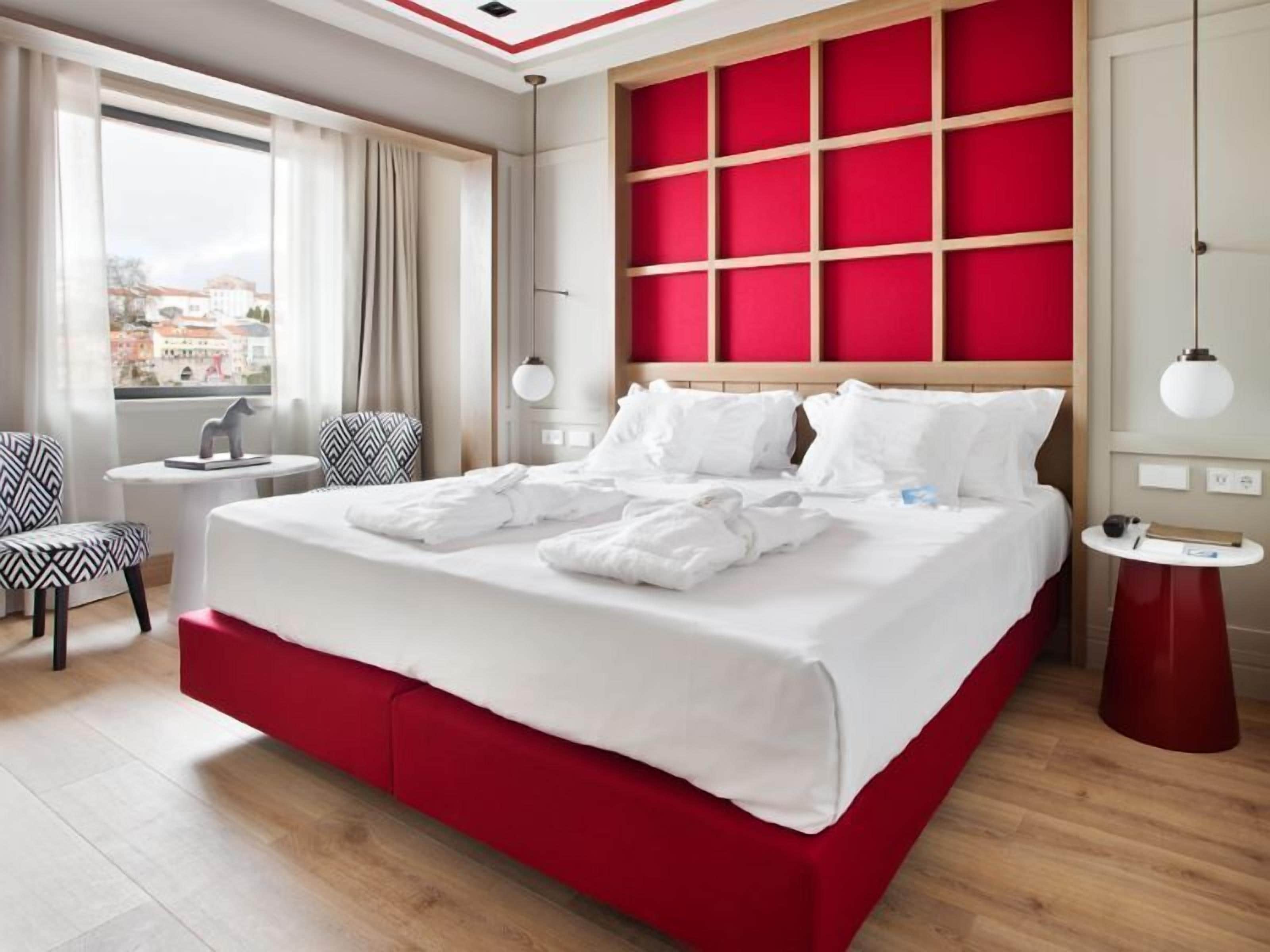 vincci essence double room with views | premium bedding, down duvets, minibar, in-room safe