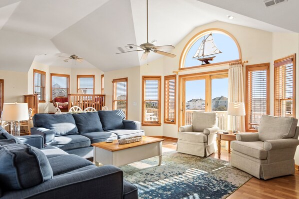 TV, fireplace, table football