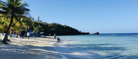 Beach nearby, white sand