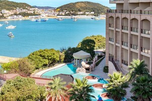 Indoor pool, seasonal outdoor pool